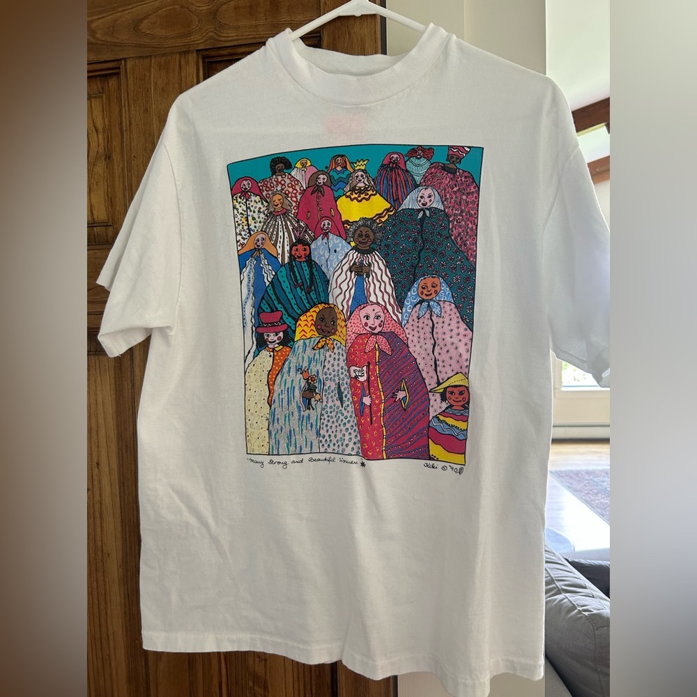 Vintage 1990 Many Strong And Beautiful Women 1990 Kiki Suarez Art T Shirt